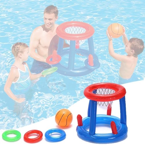 Floating pool basketball hoop - pool,