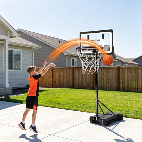 Portable basketball hoop - basketball,